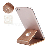 Wood Mobile Phone Holders, Cell Phone Stand Holder, Universal Portable Tablets Holder, Camel, 9.8x7x4.7cm(AJEW-WH0314-63)