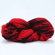 Acrylic Fiber Yarn, Gradient Color Yarn, Dark Red, 2~3mm, about 50g/roll(PW22122440881)