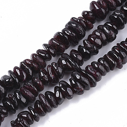 Natural Garnet Beads Strands, Chip, 8~15x8~12x1~5mm, Hole: 1mm , about 110~120pcs/Strand, 15.75 inch(40cm)(G-S363-001)