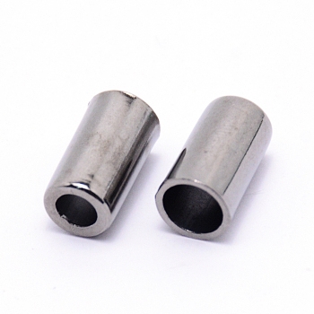 Alloy End Caps, Column, Gunmetal, 14.5mm, Hole: 5.4mm, Inner Diameter: 7.5mm