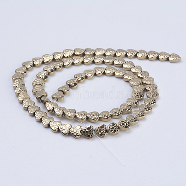 Electroplate Non-magnetic Synthetic Hematite Beads Strands(G-J380-6mm-A)-2