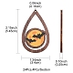 24шт. 6 стили на тему Хэллоуина(WOOD-FS0001-02)-5