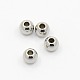 304 Stainless Steel Smooth Round Spacer Beads(X-STAS-M006-01C)-1