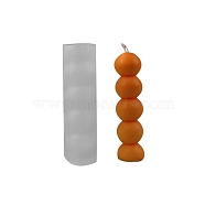 Tomatoes on Sticks Shape DIY Candle Food Grade Silicone Molds, Handmade Soap Molds, Mousse Chocolate Cake Mold, White, 160x44mm, Inner Diameter: 34mm(DIY-B034-10)