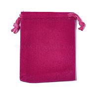 Rectangle Velvet Pouches, Gift Bags, Camellia, 7x5cm(TP-R022-5x7-05)