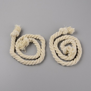 Cotton Cord Curtain Tiebacks, Moccasin, 87x35x12mm, 2pcs/set
