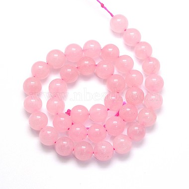 Natural Rose Quartz Round Beads Strands(X-G-O047-04-8mm)-3