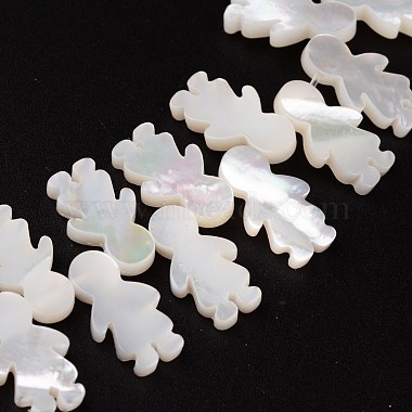 15mm AntiqueWhite Human Other Sea Shell Beads