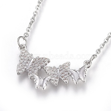 Clear Stainless Steel Necklaces