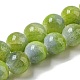 teints jade naturel perles brins(G-F764-02A)-1