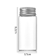 ясные стеклянные бутылки шарик контейнеры(CON-WH0085-76E-01)-1