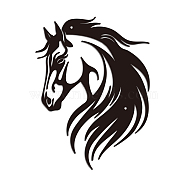 Iron Wall Art Decorations, for Front Porch, Living Room, Kitchen, Matte Style, Horse, 224x300x1mm.(HJEW-WH0067-299)