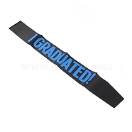 Polyester Shoulder Straps, Etiquette Belt, Satin Sash for Graduation Ceremony Gown Accessories, Dodger Blue, 1560x95x0.1mm(AJEW-WH0299-84A)