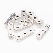 Alloy Spacer Bars, Lead Free & Cadmium Free, Antique Silver, 24x6x2mm(PALLOY-00406-AS-RS)