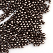 Imitation Pearl Acrylic Beads, No Hole, Round, Coconut Brown, 1.5~2mm, about 10000pcs/bag(OACR-S011-2mm-Z46)