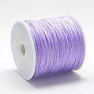 Nylon Thread, Chinese Knotting Cord, Plum, 0.8mm, about 109.36 yards(100m)/roll(NWIR-Q008A-672)