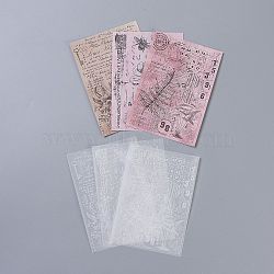 Scrapbook Paper, Vegetable Parchment & Munken Paper, for DIY Album Scrapbook, Greeting Card, Background Paper, Diary Decorative, Plant Talk, 14x10cm, 30 sheets/bag(X-DIY-H129-C07)