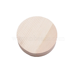 Wood Chassis, Wooden Display Pedestals, for Toy Model Display, Antique White, 6x6x1.4cm(PW-WG71650-01)