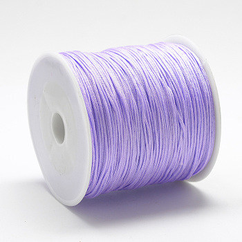 Nylon Thread, Chinese Knotting Cord, Plum, 0.8mm, about 109.36 yards(100m)/roll