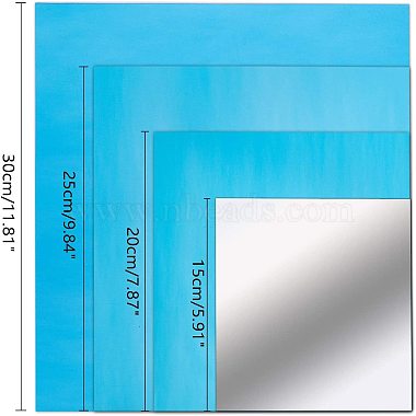 PET Plastic Mirror Wall Stickers(AJEW-WH0018-68B)-8