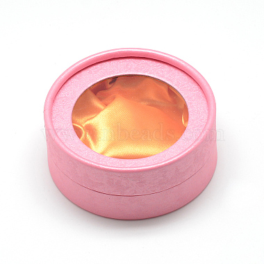 Pink Flat Round Paper Bracelet Box