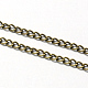 Vintage Iron Twisted Chain Necklace Making for Pocket Watches Design(CH-R062-AB)-3