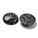 flocon de neige naturelle cabochons obsidienne(G-C115-02B-14)-2