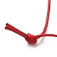 Zinc Alloy Rose Flower Pendant Necklace with Leather Cords(NJEW-D044-01P)-2