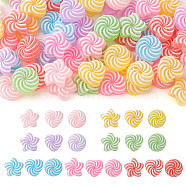 75Pcs 3 Styles Rainbow Color Resin Imitation Candy Cabochons, Mixed Color, Mixed Shapes, 16.5~17x16.5~18x7mm, 25pcs/style(RESI-GO0001-04)