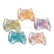 Acrylic Beads, with Alloy Findings, Panda, Mixed Color, 17x23x9.5mm, Hole: 1.8mm(MACR-C029-04)
