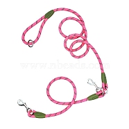 Nylon Dog Leash, Cross-shoulder Dog Leash, Reflective Threads for Large Medium Leads Rope Dogs Walking & Training, Hot Pink, 2500x12mm(PW-WG76441-01)