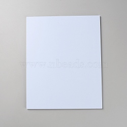 ABS Plastic Mould Plates, Rectangle, Sand Table Building Model Material Supplies, White, 250x200x5mm(AJEW-WH0314-399L-02)