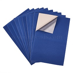 Jewelry Flocking Cloth, Self-adhesive Fabric, Marine Blue, 40x28.9~29cm, 12sheets/set(TOOL-BC0001-75Q)
