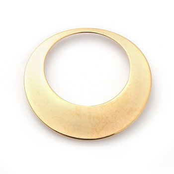 304 Stainless Steel Pendants, Ring, Golden, 45x1mm, Hole: 32mm