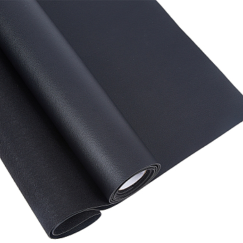 Rectangle PU Leather Fabric, for Sofa/Seat Patch, Black, 1350x300x1mm