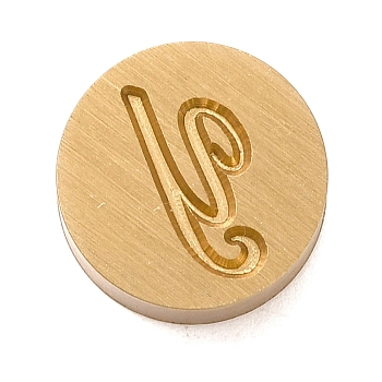 Golden Tone Brass Letter Stamps, with Black Wooden Handles, for DIY Wax Seal Stamps, Letter Y, 79.5x12x12mm