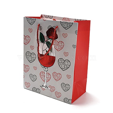 4 couleurs sacs cadeaux en papier amour Saint Valentin(CARB-D014-01D)-2