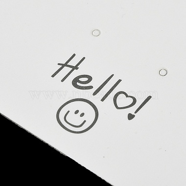 Smiling Face Paper Earrings Necklace Display Cards(FIND-T072-01C-01)-3