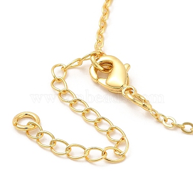 Collier à pendentifs en laiton et zircone cubique(NJEW-I125-01C)-4