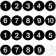 20Pcs Adhesive Acrylic Number Sign Labels(AJEW-BC0003-24)-1