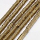 Electroplate Non-magnetic Synthetic Hematite Beads Strands(G-J165-4mm-05)-1