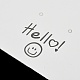 Smiling Face Paper Earrings Necklace Display Cards(FIND-T072-01C-01)-3