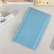 Plastic Film Package Bags, Bubble Mailer, Padded Envelopes, Rectangle, Light Sky Blue, 19x11cm(PW-WG12070-01)