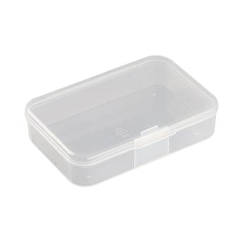 Polypropylene Plastic Bead Storage Containers, Rectangle, Clear, 8.8x6x2.1cm