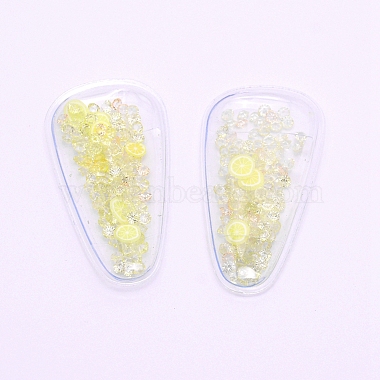 Champagne Yellow Oval Resin Cabochons
