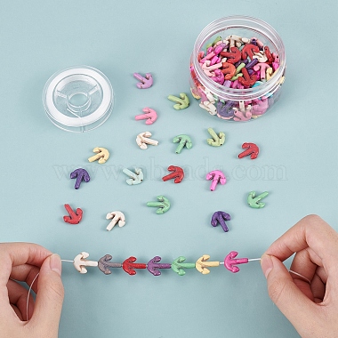 SUNNYCLUE 100Pcs Anchor Synthetic Turquoise Beads(DIY-SC0015-50)-5