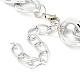 Chunky Aluminum Curb Chain Necklaces for Women(NJEW-K261-01C-P)-4