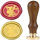 timbre de sceau de cire en bois bricolage(AJEW-WH0131-286)-1