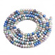 Chapelets de perles en verre galvanoplastique(EGLA-S192-001A-B05)-2