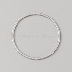 Brass Linking Rings, Ring, for Ear Attachment Accessories, Platinum, 28x1mm, Inner Diameter: 26mm(FIND-TAC0028-14A-P)
